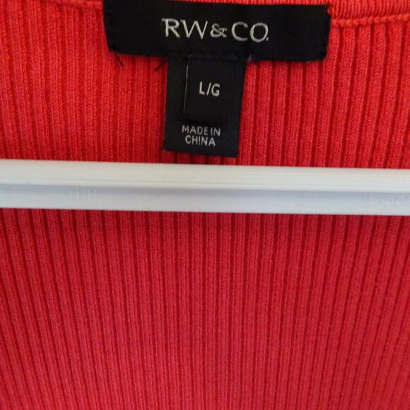 Ribbed Tank Top in Burnt Orange - Picture 3 of 4